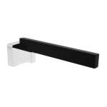 Martini Black Swivel Bath Spout
